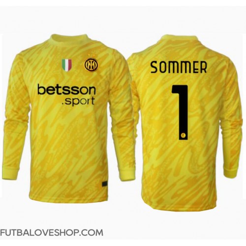 Dres Inter Milan Yann Sommer #1 Brankarsky Preč 2024-25 Dlhy Rukáv